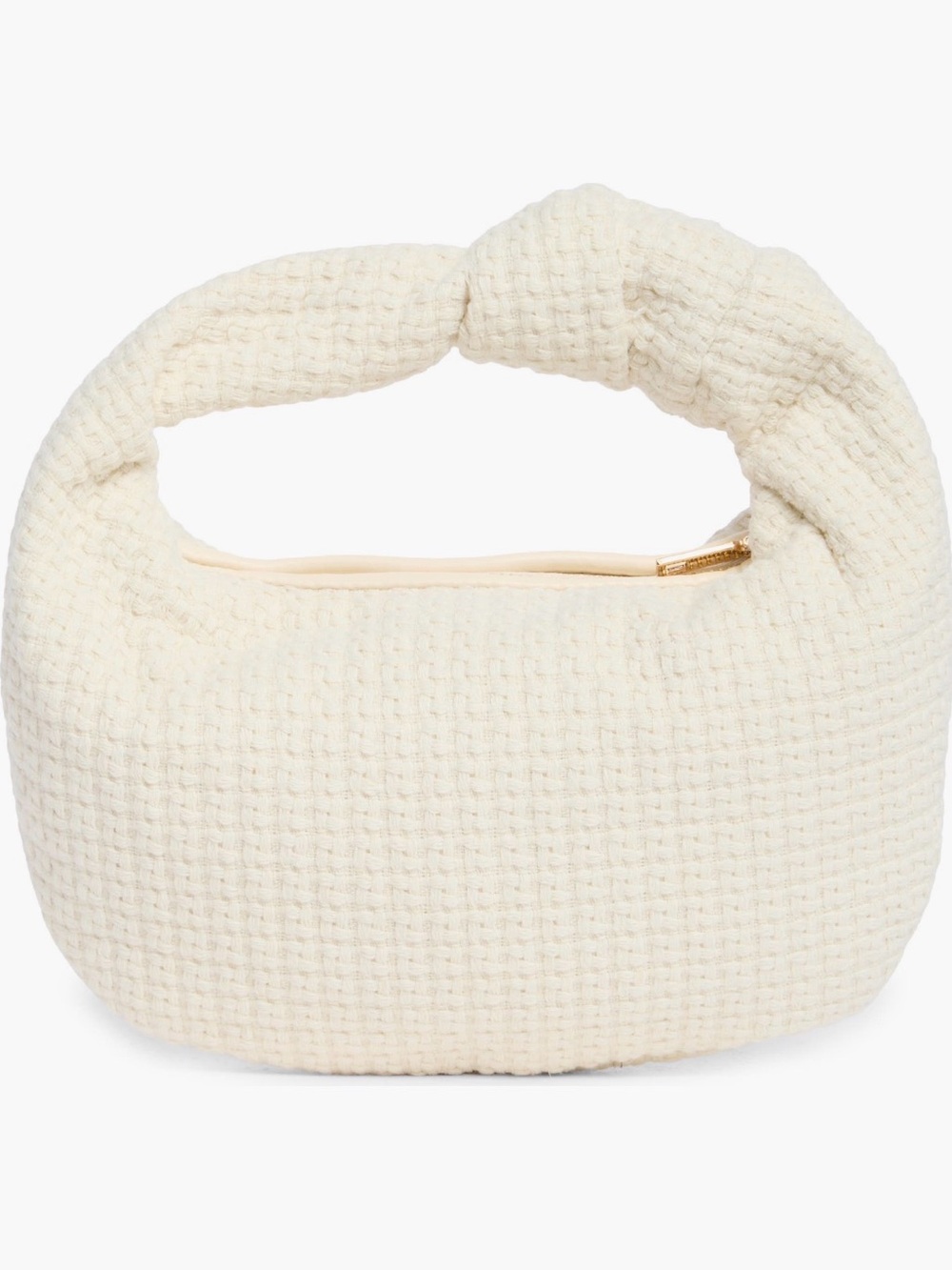 Urban Expressions Cream Knotted Handle Mini Bag
